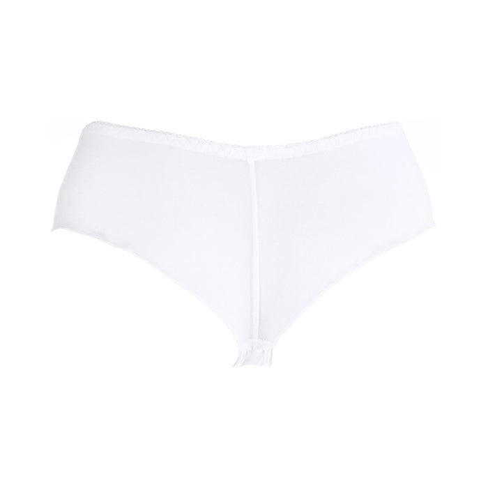 Ultra Sheer Brazilian Thong Panty Axami White Angel