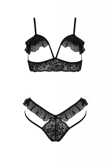Sexy Open Cup Bra & Sheer Lace String Passion Dolly