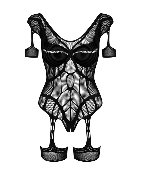 Sexy Crotchless Garter Bodysuit Obsessive Luscious