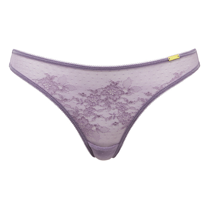 Gossard Glossies Lace Heron Sheer Mesh Thong Panty