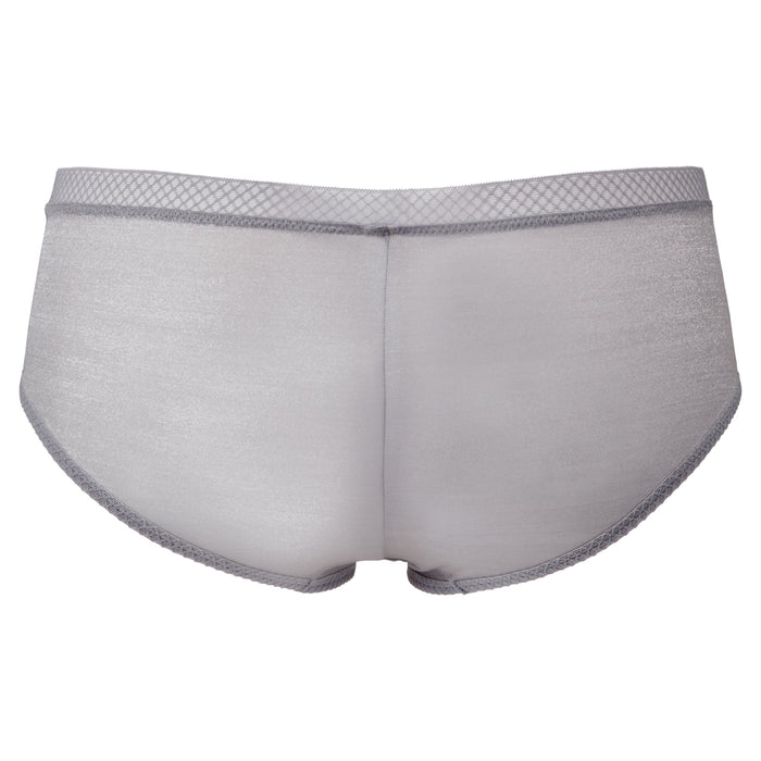 Transparent Boyshorts Gossard Glossies Silver Underwear 6274 back view