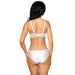 Demi Bra & Bikini Panty Set WHITE back view