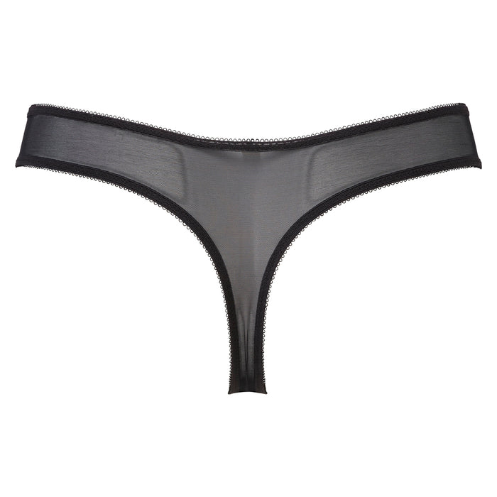 Gossard Glossies Lace Black Thong Panty