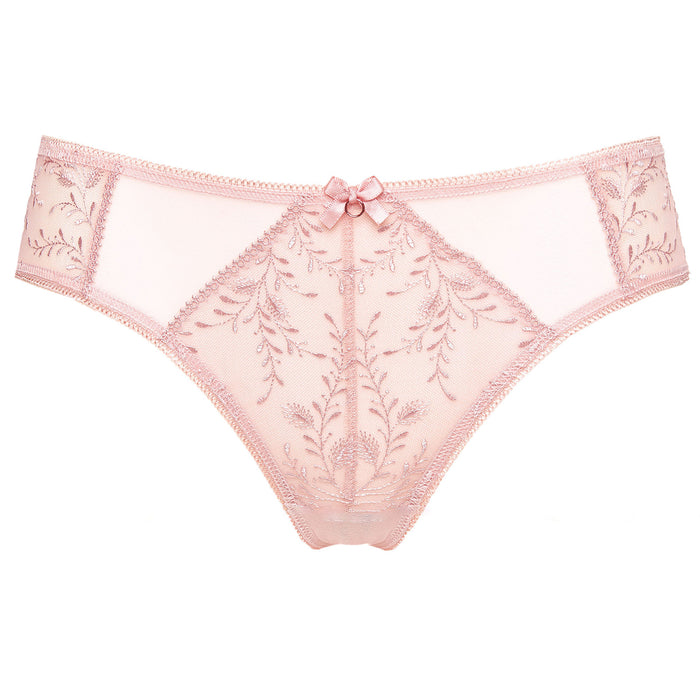 sheer mesh bikini panty pink
