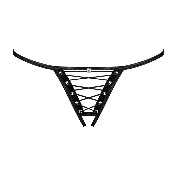 Flirty Crotchless String Thong Panty Obsessive Remediosa