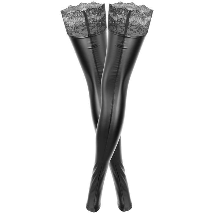 Powerwetlook Stockings Noir Handmade Superstar
