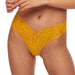 Kinga Sunkiss Soft Lace Sheer Tanga Panty Yellow Lingerie S-851/3 