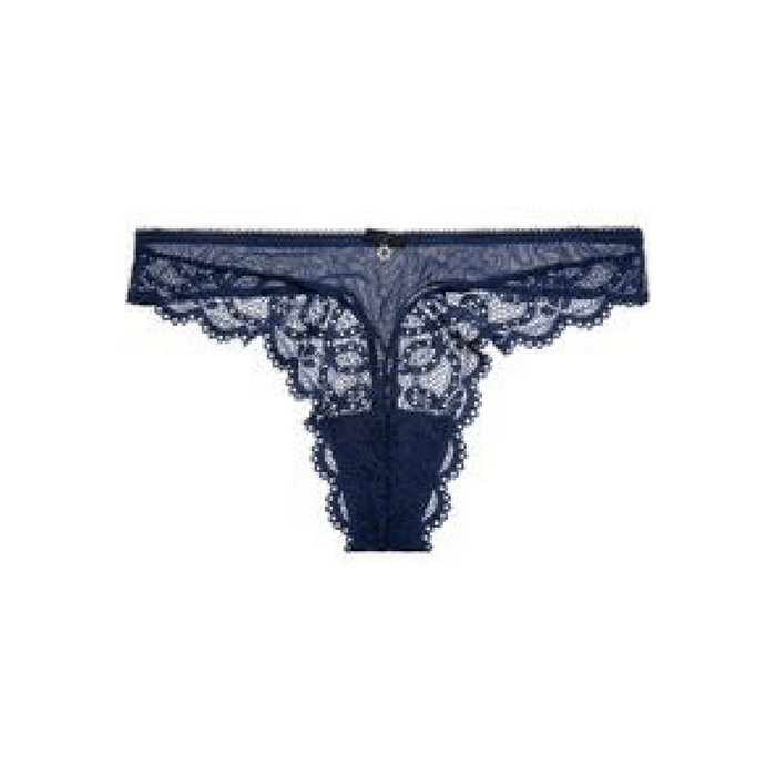 Sheer Lace Thong Panty Montelle Twilight