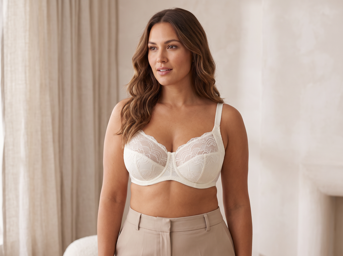 Full Figure Bra Ivory @ Lavinia Lingerie