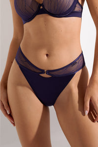 Lisca Nightscape Glamour Violet High Leg Bikini Panty