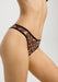 Close-up side view of Sheer High-Leg Bikini Panty Blush The Mesh Leopard highlighting sheer mesh fabric and high-leg French cut fit.