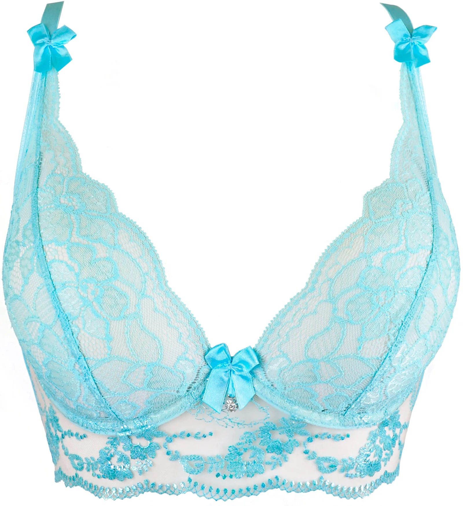 Sexy Sheer Deep Plunge Bra Axami Alice