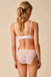 Gossard Glossies Lace White Sheer Bikini Panty