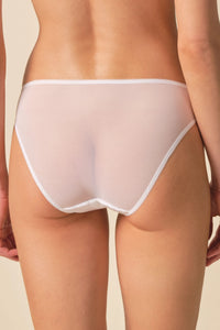 Gossard Glossies Lace White Sheer Bikini Panty