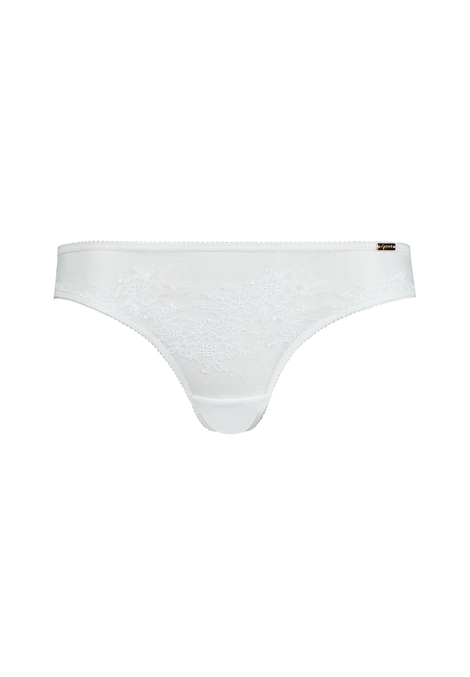 Gossard Glossies Lace White Sheer Bikini Panty