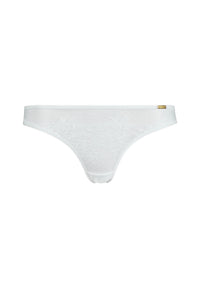 Gossard Glossies Lace White Sheer Thong Panty