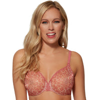 Gossard Glossies Leopard Pink Printed Sheer Bra