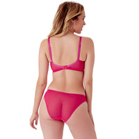 Gossard Glossies Lace Hot Pink Sheer Mesh Bikini Panty