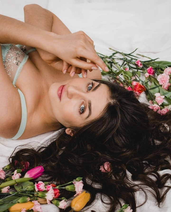 Sheer Balconette Bra Juno Green Intimates