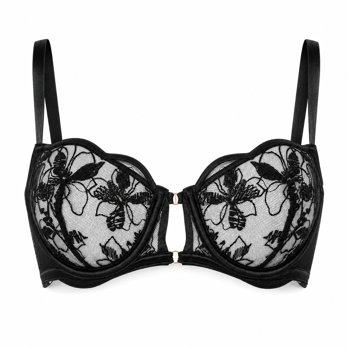 Huit - Lettre d'Amour Underwire - Black