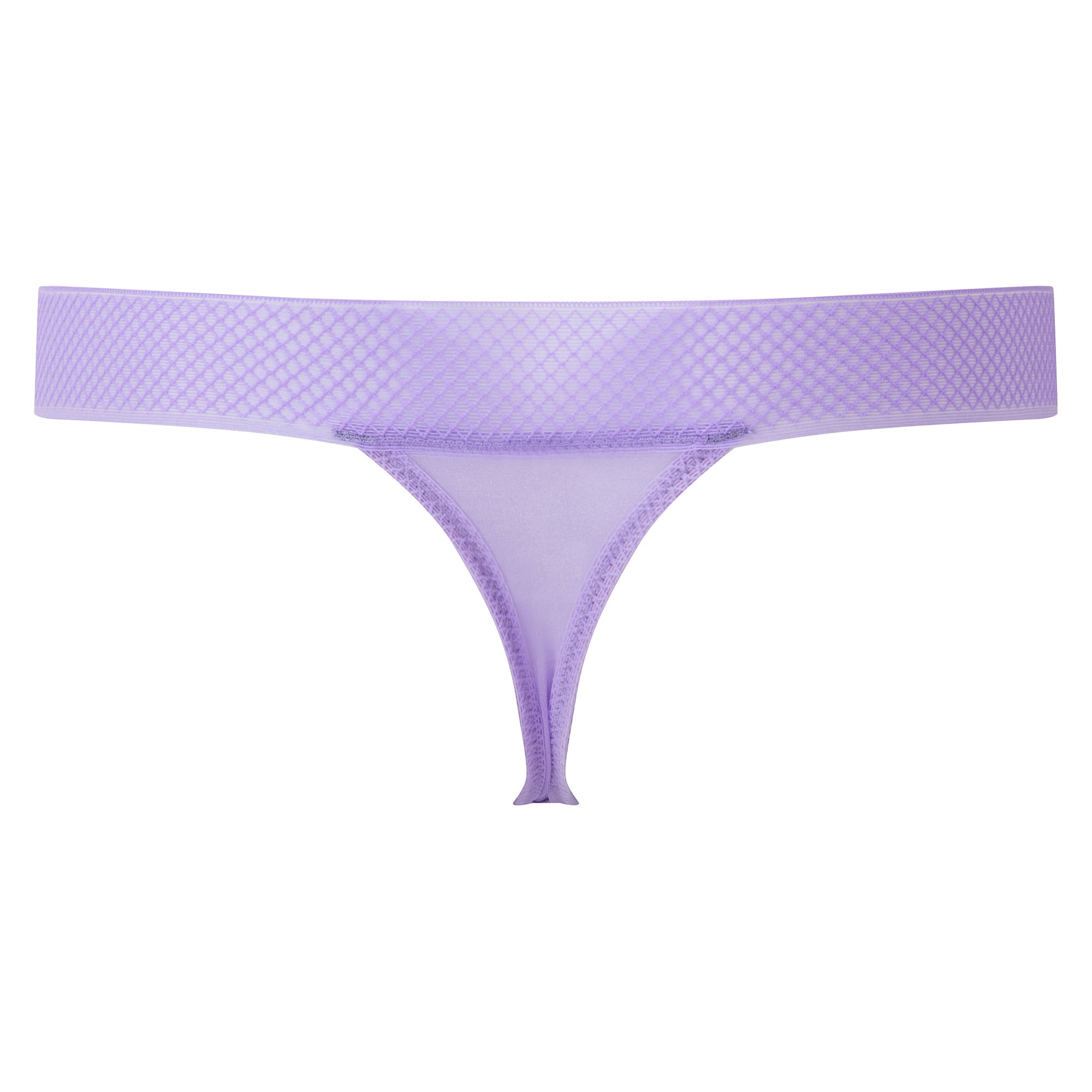 Gossard Glossies Violet Sheer Mesh Tanga Thong Panty