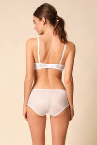 Gossard Glossies White Sheer See Through Shorts Panty