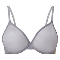 Sheer Molded Plunge Underwire Bra Gossard Glossies Silver 6271