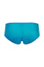 Flat lay back view of Gossard Glossies Atomic Blue Sheer Shorts Panty ATB 6274, highlighting seamless full coverage and sleek design.