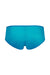 Flat lay back view of Gossard Glossies Atomic Blue Sheer Shorts Panty ATB 6274, highlighting seamless full coverage and sleek design.