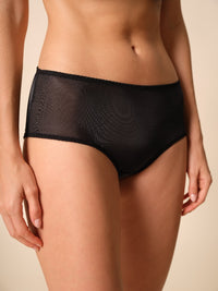 Gossard Glossies Black Sheer Shorts Panty