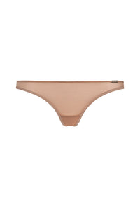 Gossard Glossies Nude Sheer See Through Thong Panty
