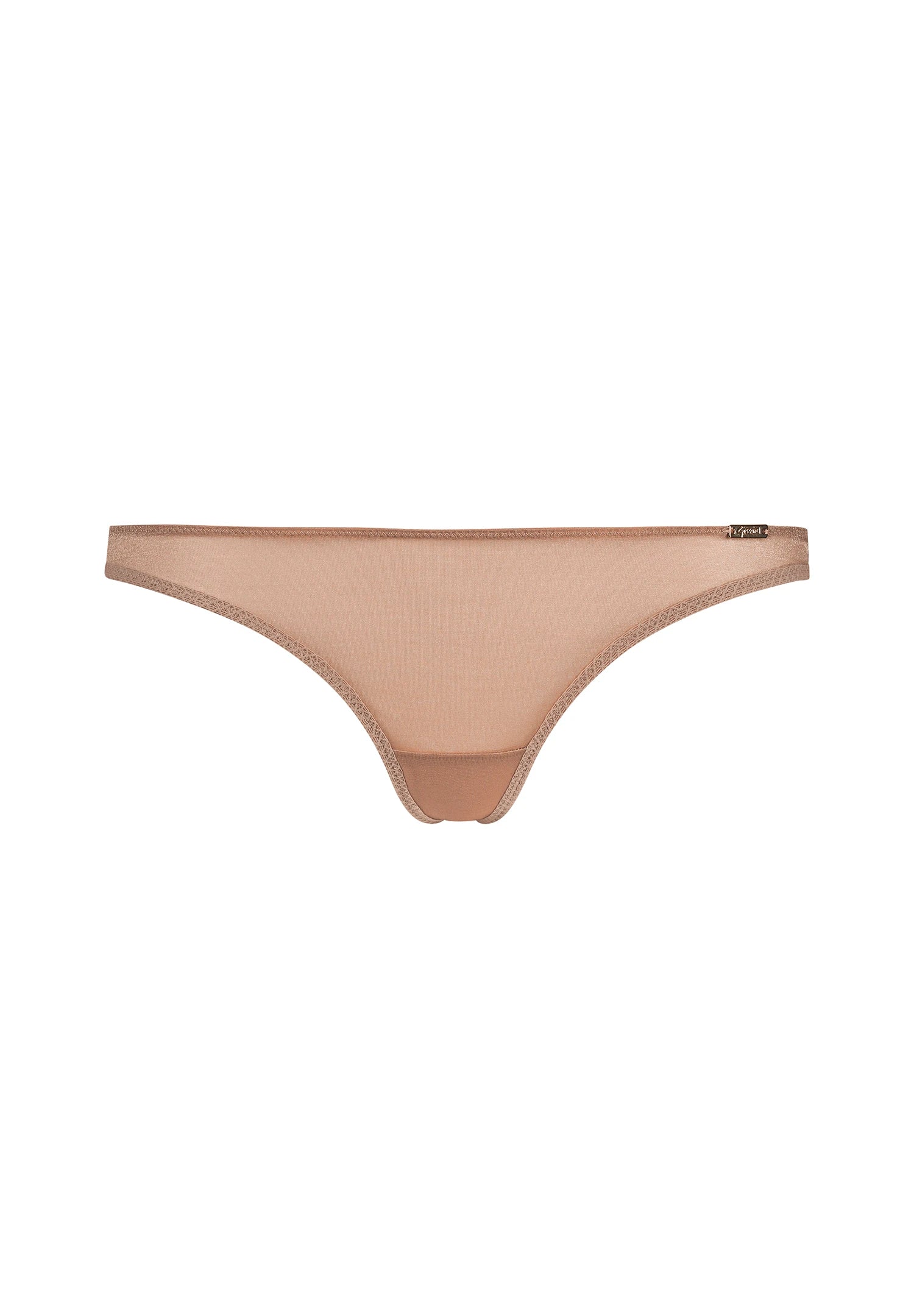 Gossard Glossies Nude Sheer See Through Thong Panty