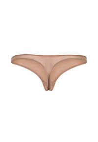 Gossard Glossies Nude Sheer See Through Thong Panty