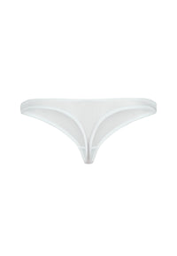 White bikini bottom on a white background