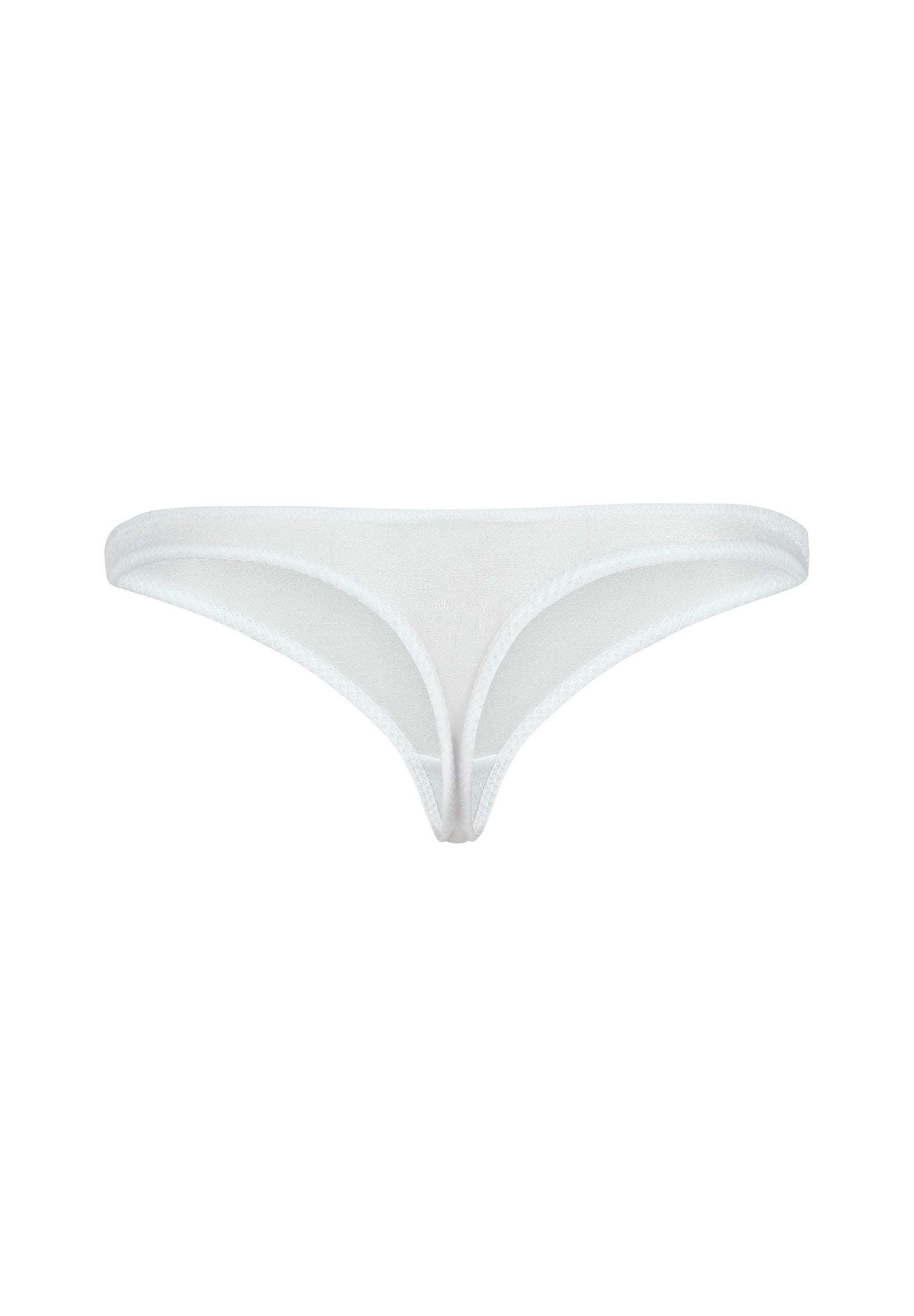 White bikini bottom on a white background