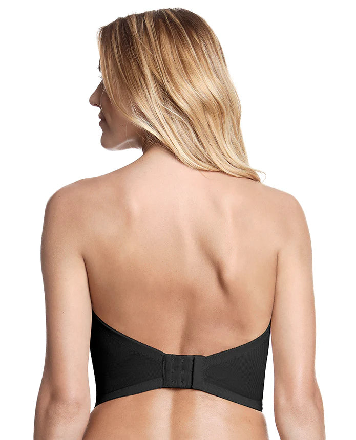 Dominique Taylor Backless Strapless Black Lace Bra