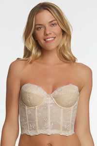 Dominique Taylor Latte Backless Strapless Lace Bra