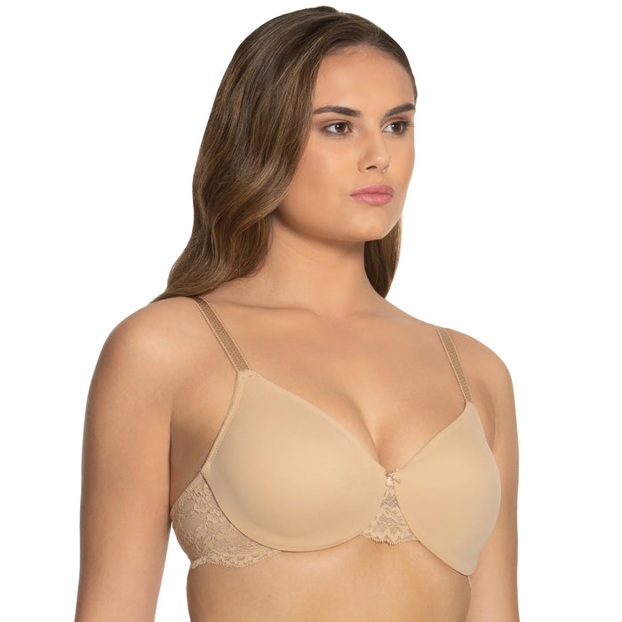 Everyday Hidden Underwire Seamless Lace Minimizer Lena Nude