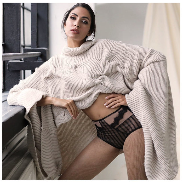 Sheer See Through High Waist Brief Panty Stefani