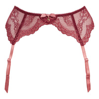 Gossard Superboost Lace Garter Belt Cranberry/Raspberry Sorbet