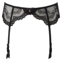 Gossard Superboost Lace Black Sheer Garter Belt