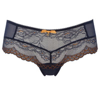 Gossard Superboost Lace Short Panty Midnight Blue Gold