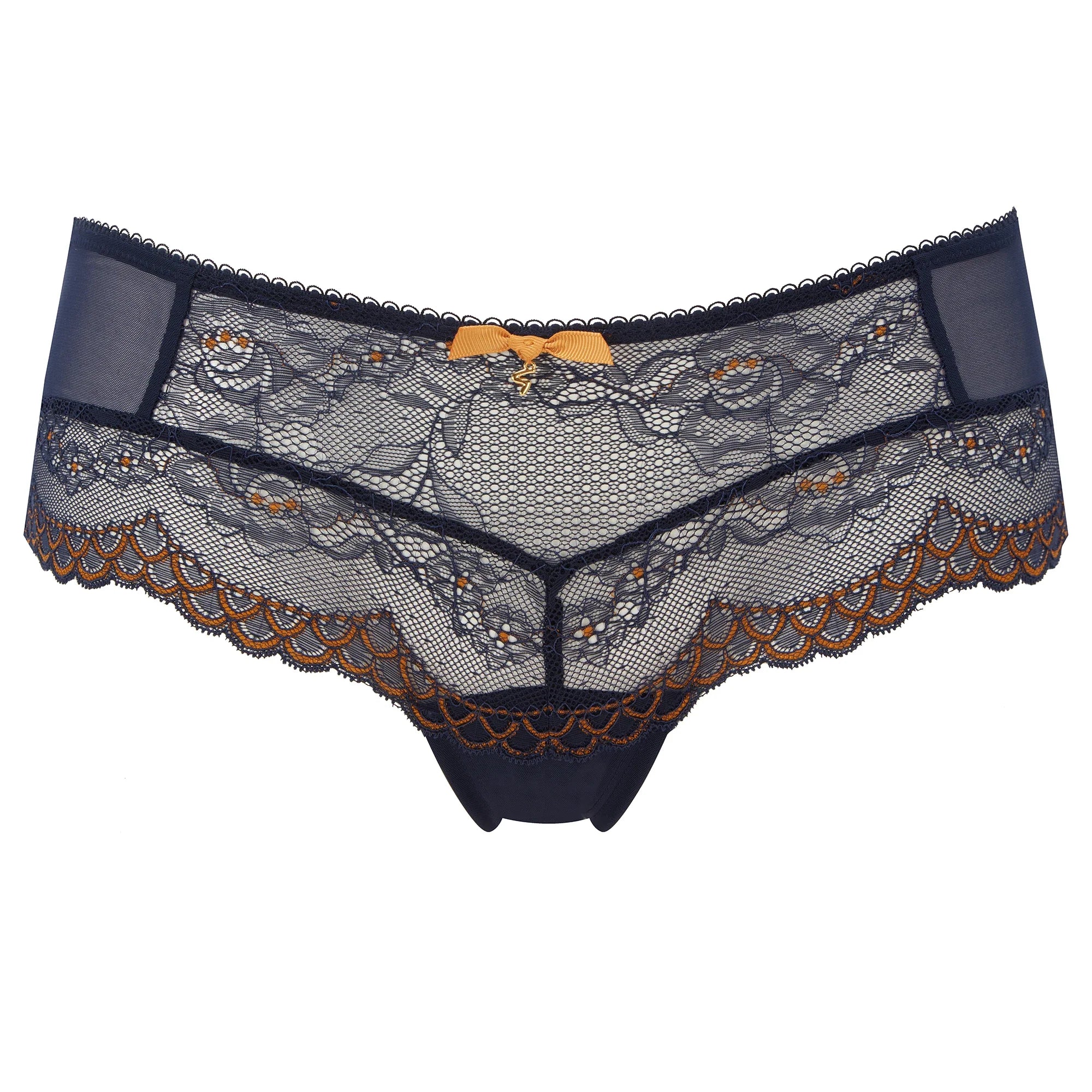 Gossard Superboost Lace Short Panty Midnight Blue Gold