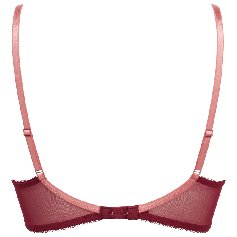 Gossard Superboost Lace Plunge Bra Cranberry/Raspberry Sorbet 7725 CSO ...