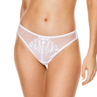 Sheer Mesh Embroidery Thong Panty Gorteks Angel