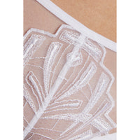 Sheer Mesh Embroidery Thong Panty Gorteks Angel