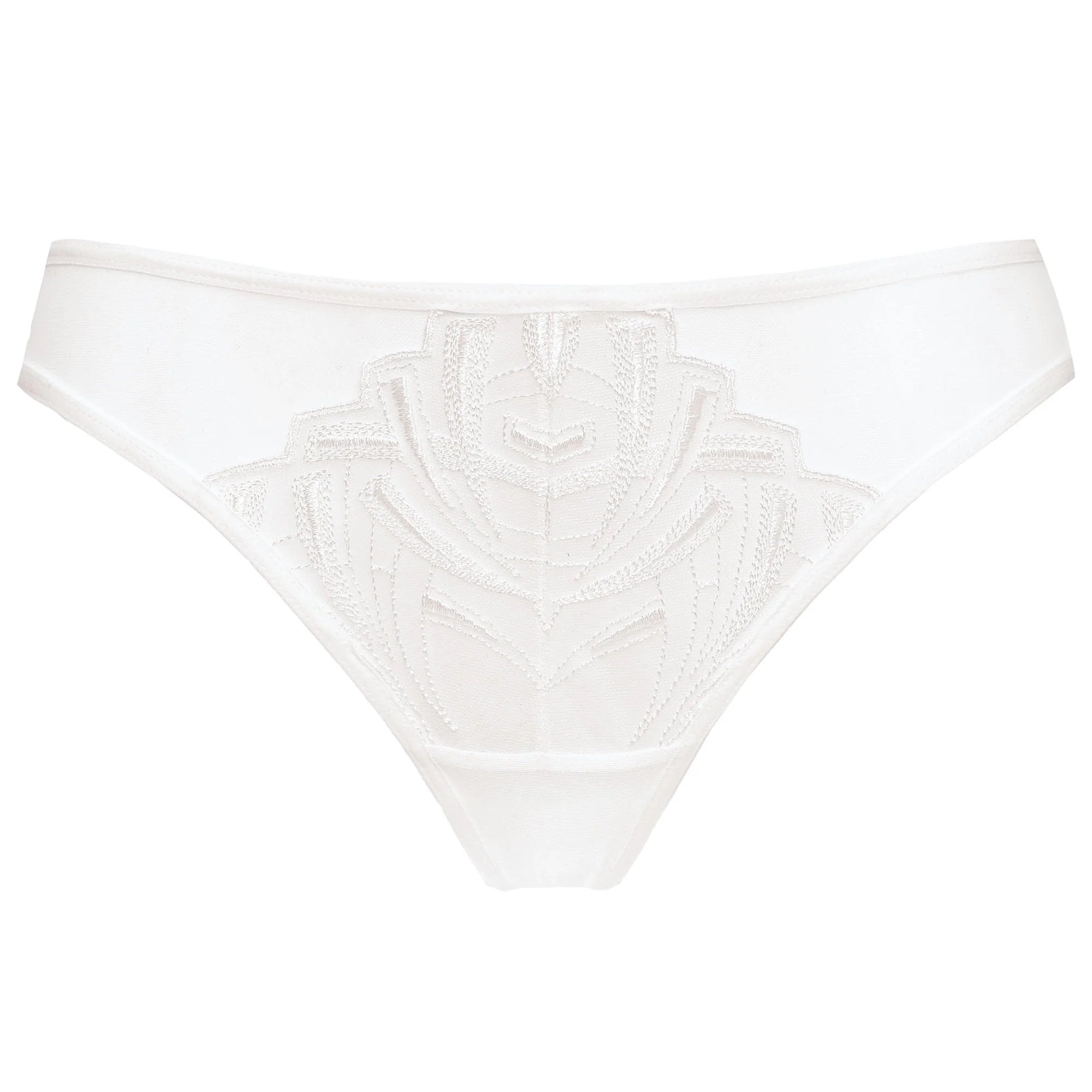 Sheer Mesh Embroidery Thong Panty Gorteks Angel