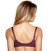 Everyday Full Figure Bra Bordeaux back view