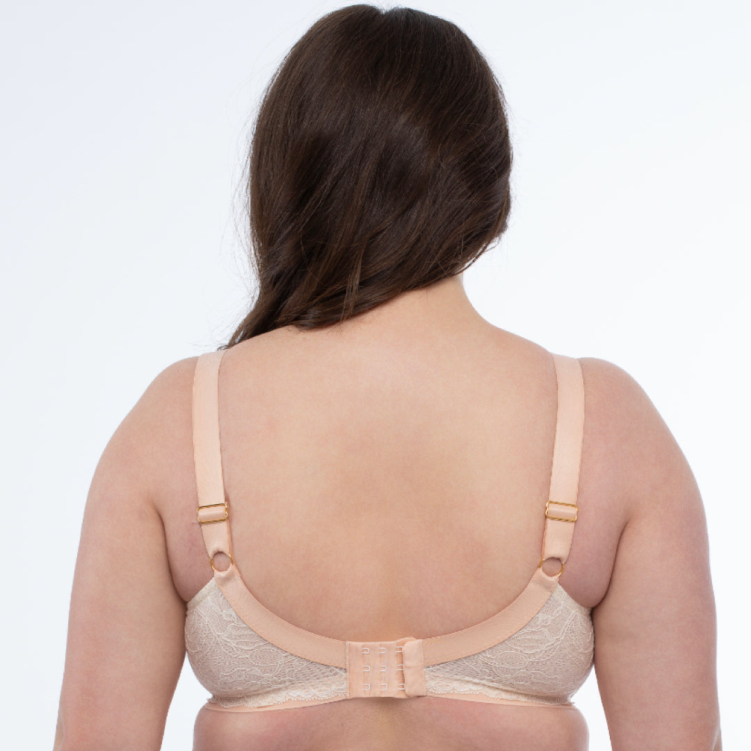 Plus Size Bra Beige Intimates back view