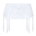Bridal Sheer Mesh Garter Belt WHITE